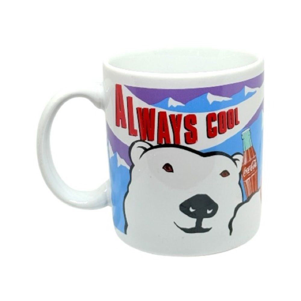 Coca-Cola Always Cool Polar Bear Vintage Mug 1993